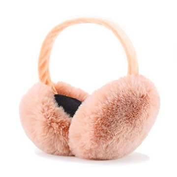 LCXSHYE Winter Ear muffs Faux Fur Warm Earmuffs Cute Foldable Outdoor Ear Warmers For Women Girls (B...