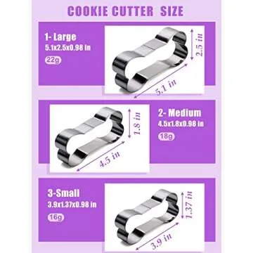 RUGVOMWM Puppy Dog Paw and Bone Silicone Molds,Non-Stick Food Grade Silicone Molds for Baking,Dog Bone Cookie Cutters for Treats - Set of 6