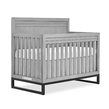 Evolur Kyoto 5-in-1 Convertible Crib in Imperial Grey