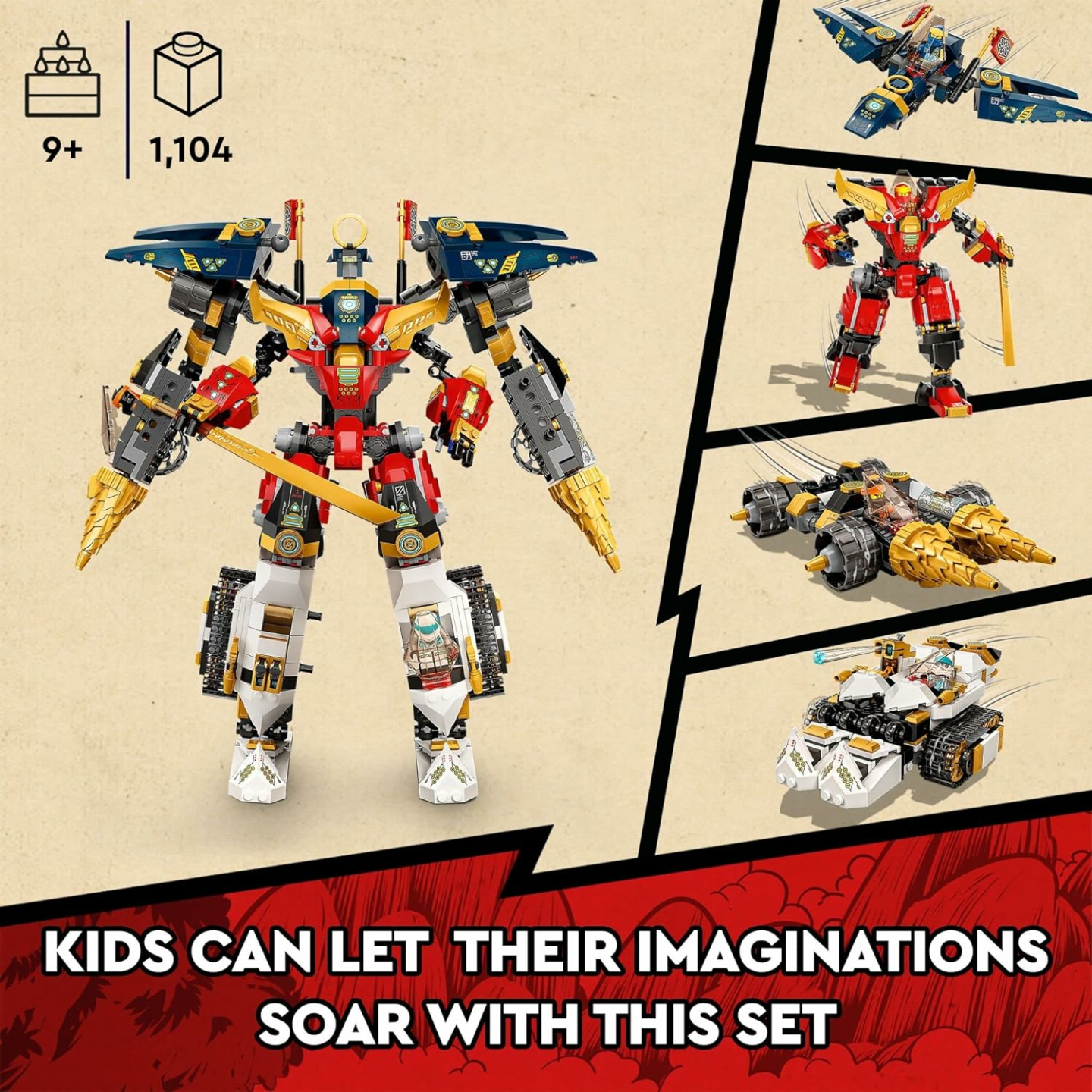 NINJAGO Ninja Ultra Combo Mech Set 71765 - 4 in 1