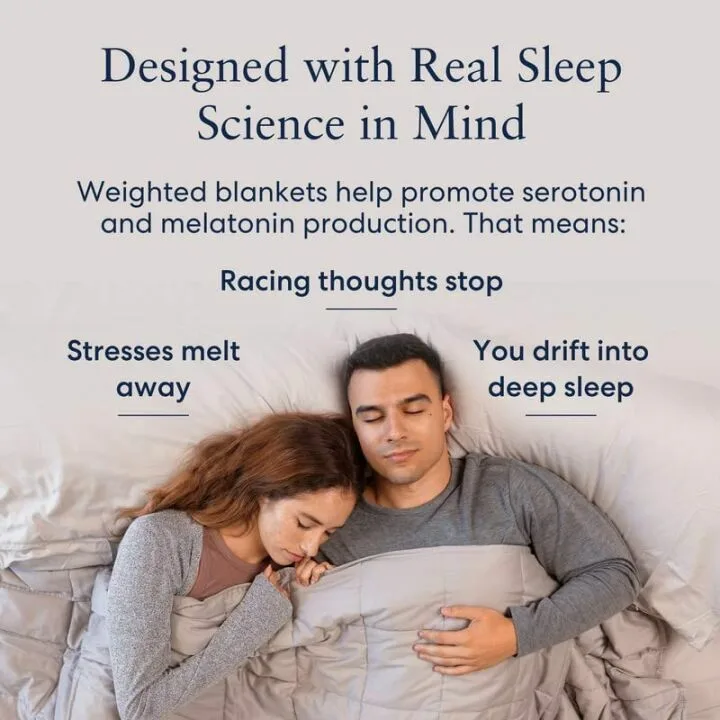 Cooling Weighted Blanket - Breathable Cotton Quality