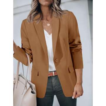 Cicy Bell Women's Casual Blazer - Stylish & Comfortable Suit Jacket