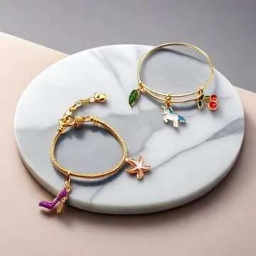 Mixed Gold Plated Enamel Charms Set for Jewelry DIY