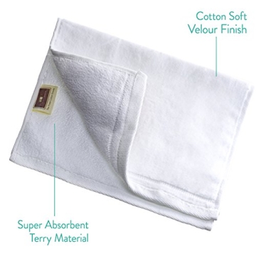 Monogrammed Fingertip Towels - Personalized Silver Embroidered Set