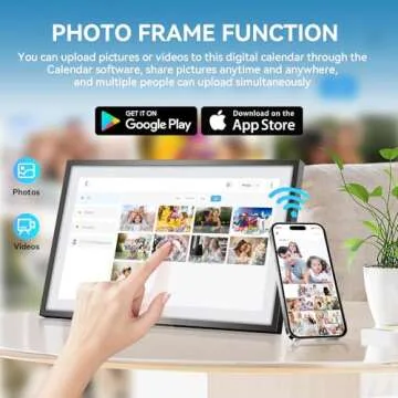 APOFIAL Calendar,Digital Calendar,15.6inch Large Digital Calendar FHD Resolution 1920 * 1080,Smart Touchscreen Interactive Display for Family Schedules - Wall Mount Included-32G&5G