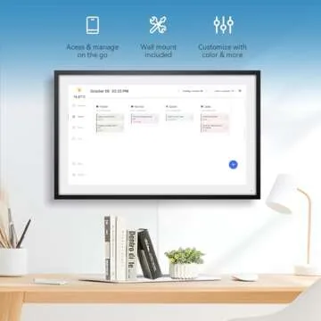 APOFIAL Calendar,Digital Calendar,15.6inch Large Digital Calendar FHD Resolution 1920 * 1080,Smart Touchscreen Interactive Display for Family Schedules - Wall Mount Included-32G&5G
