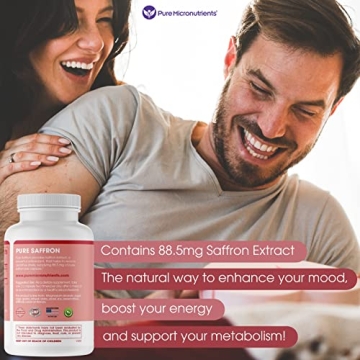 Pure Saffron Supplements - Energy & Mood Booster Capsules