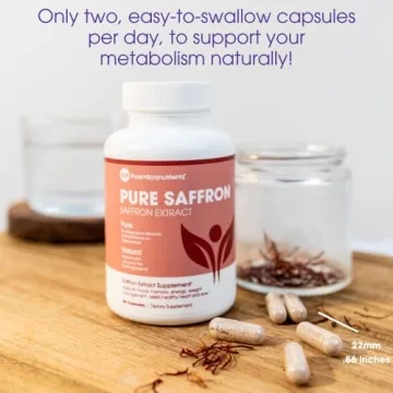 Pure Saffron Supplements - Energy & Mood Booster Capsules