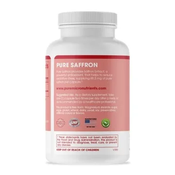 Pure Saffron Supplements - Energy & Mood Booster Capsules