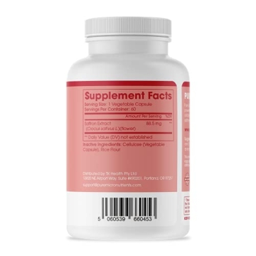 Pure Saffron Supplements - Energy & Mood Booster Capsules