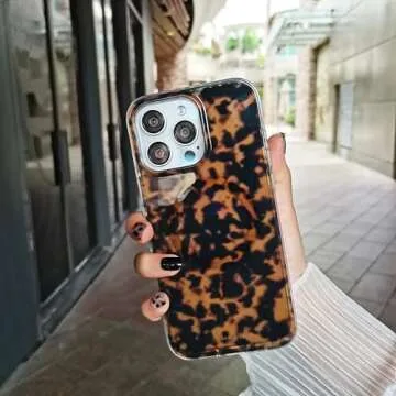 SCORPIFY for iPhone 16 Pro Max Case [Compatible with MagSafe] with Brown Tortoise Shell Design, Cute Brown Magnetic Phone Cover for Women Girls, Slim Shockproof Bumper