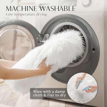 Ashler Faux Fur Area Rug - Ultra Soft & Cozy