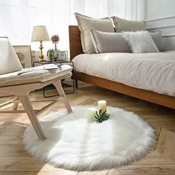 Ashler Faux Fur Area Rug - Ultra Soft & Cozy