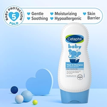 Cetaphil Baby Shampoo and Wash with Calendula 7.8 Fl Oz
