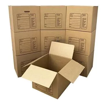 Uboxes 10 Premium Medium Moving Boxes 18x18x16" Cardboard Box