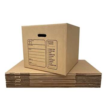 Uboxes 10 Premium Medium Moving Boxes 18x18x16" Cardboard Box