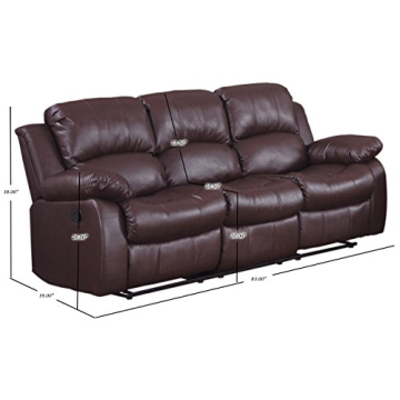 Homelegance 83" Double Reclining Sofa for Ultimate Comfort