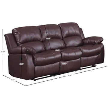 Homelegance 83" Double Reclining Sofa for Ultimate Comfort