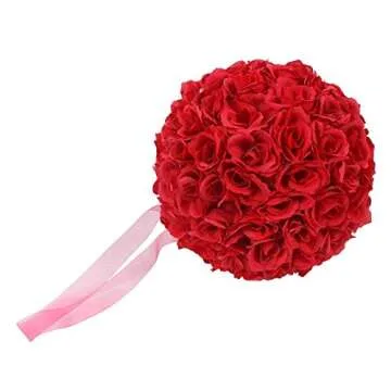 Ben Collection Set of 5 Satin Flower Balls for Decor