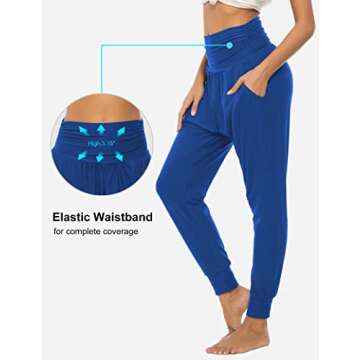 DIBAOLONG Womens Comfy Yoga Joggers Pants with Pockets