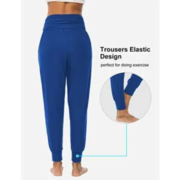 DIBAOLONG Womens Comfy Yoga Joggers Pants with Pockets