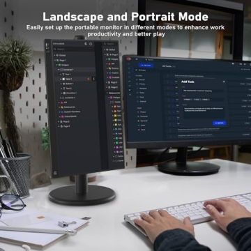 ZSCMALLS Portable Monitor 15.6" 1080P for Laptop & PS5