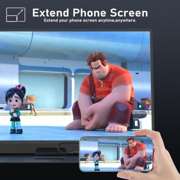 ZSCMALLS Portable Monitor 15.6" 1080P for Laptop & PS5