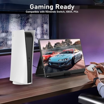 ZSCMALLS Portable Monitor 15.6" 1080P for Laptop & PS5
