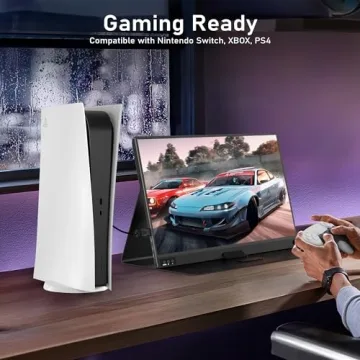 ZSCMALLS Portable Monitor 15.6" 1080P for Laptop & PS5