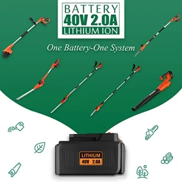 Ukoke 40V 8-Inch Cordless Pole Saw - Easy Tree Trimming