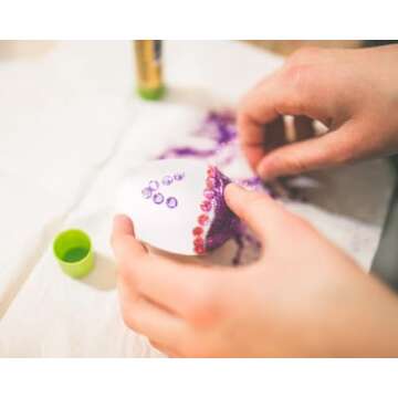 Juvale Blank White Plastic Eggs for DIY Painting and Decorating (48 Pack)