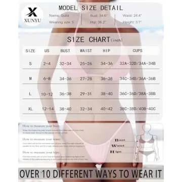 XUNYU Thong Bikini Sets for Women - Brazilian Micro String Bikinis Sexy Two Piece Swimsuit Triangle Top Halter Bathing Suits