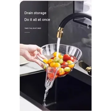 2PCS Multi-functional Drain Basket for Effortless Straining Solutions