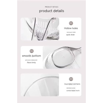 2PCS Multi-functional Drain Basket for Effortless Straining Solutions