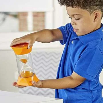 Hand2Mind Jumbo Sand Timer, 5 Min for Kids Time Management