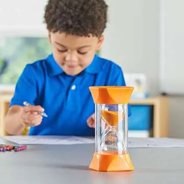 Hand2Mind Jumbo Sand Timer, 5 Min for Kids Time Management