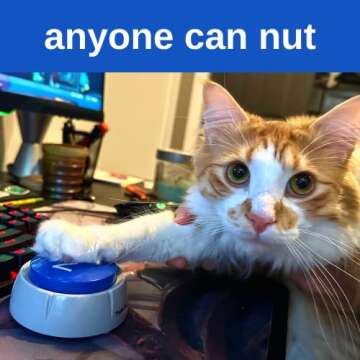 The Nut Button Toy - When Memes Become Reality | Meme Gag Gift for him Boyfriend Husband Friend | Hilarious Funny Prank Buzzer for Holiday & Christmas | Silly Easy to use | Press Button That says NUT