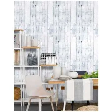 HAOKHOME Peel and Stick Wood Wallpaper for Stylish Interiors