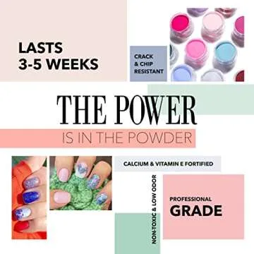 Revel Nail Dip Powder - French Nail Polish Dip Powder, Chip Resistant Dip Nail Powder with Vitamin E and Calcium, DIY Manicure, Veronica