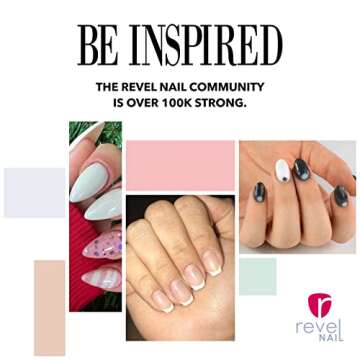 Revel Nail Dip Powder - French Nail Polish Dip Powder, Chip Resistant Dip Nail Powder with Vitamin E and Calcium, DIY Manicure, Veronica