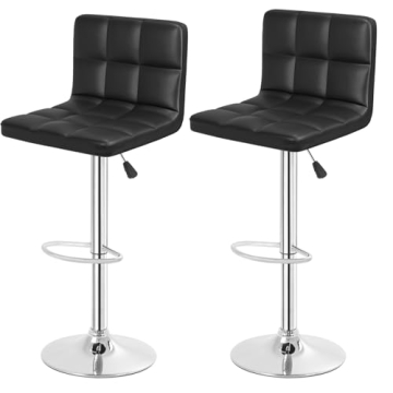 Adjustable Swivel Bar Stools Set of 2 - Luxury Comfort & Style
