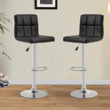 Adjustable Swivel Bar Stools Set Luxury Comfort Style
