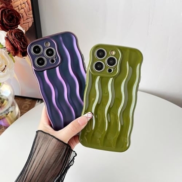 Water Ripple iPhone 14 Pro Max Case - Durable & Stylish Silver