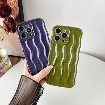 Water Ripple iPhone 14 Pro Max Case - Durable & Stylish Silver