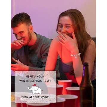 Unique Tarsus White Elephant Bracelet for Fun Celebrations