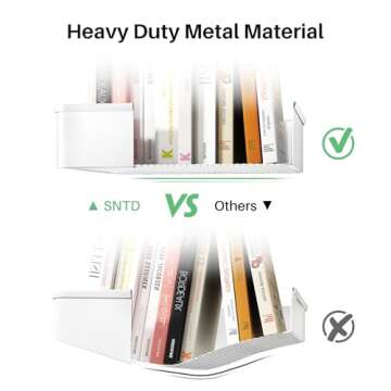 Rolling Utility 3 Tier Cart with Wheels - Versatile Slide Drawer and Wood Tabletop, White