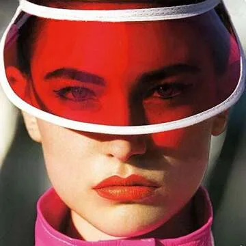 HUPLUE 6Pcs Tennis Beach Colored Plastic Clear Sun Bingo Vegas Dealer Golf Casino Visor Hat