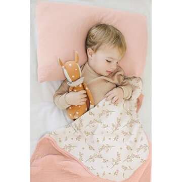 Konssy Muslin Baby Blankets for Girls Boys, 100% Cotton Crib Blanket for Infant Toddler, Super Soft ...