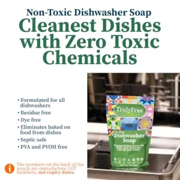 Truly Free Natural Dishwasher Detergent Powder 12.5 oz