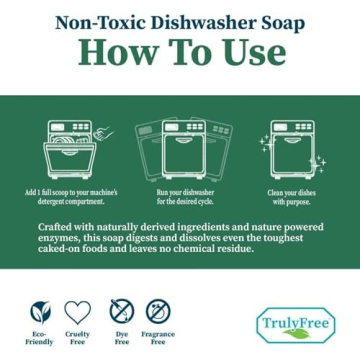 Truly Free Natural Dishwasher Detergent Powder 12.5 oz